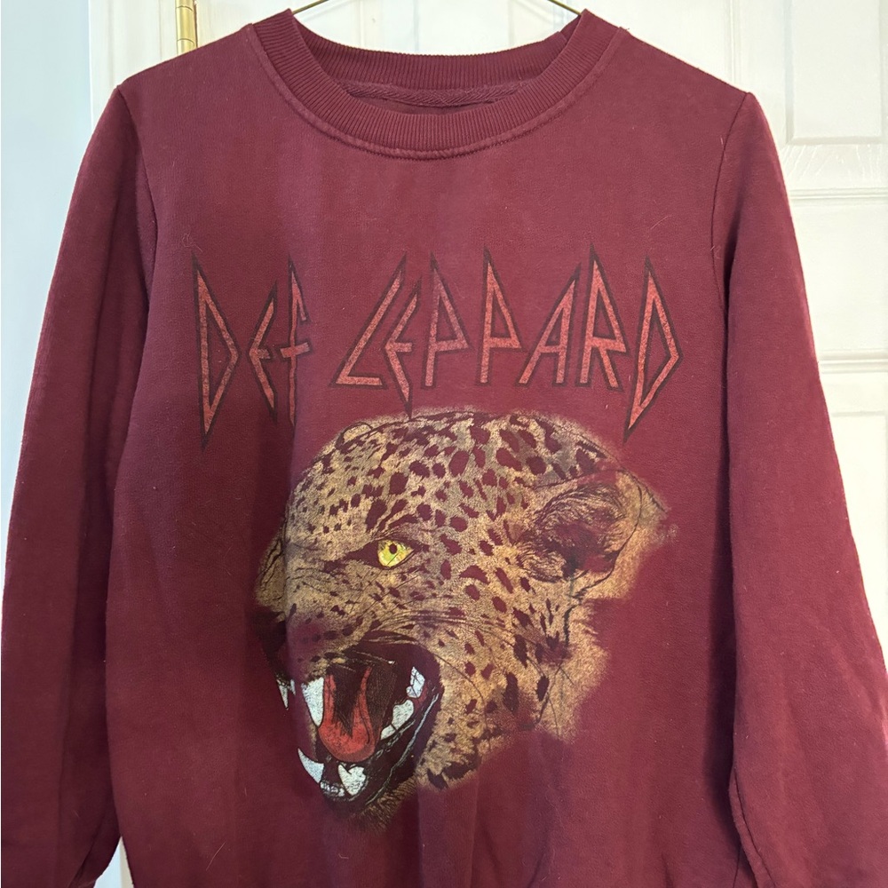 Women’s men’s unisex vintage Def Leppard sweatshirt concert size medium #808